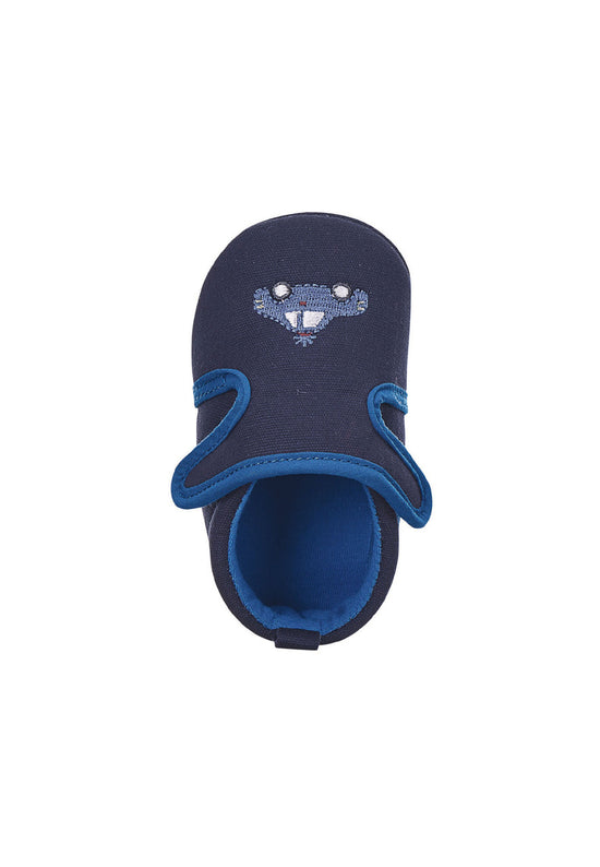 Sterntaler Baby-Krabbelschuh Auto aus Canvas in Marine Kostenloser Versand