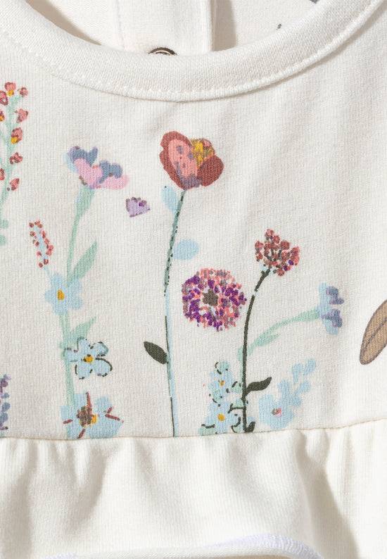 Sterntaler Baby Body Hase Happy mit kurzen Puffärmeln in ecru Begrenztes Angebot
