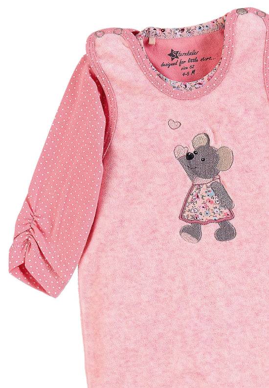 Sterntaler Strampler-Set Nicki Maus Mabel in Rosa Jubiläumsangebot