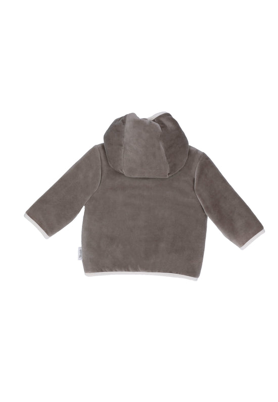 Sterntaler Kapuzen-Jacke aus Nicki, Motiv Elefant Eddy, Grau Lagerräumung