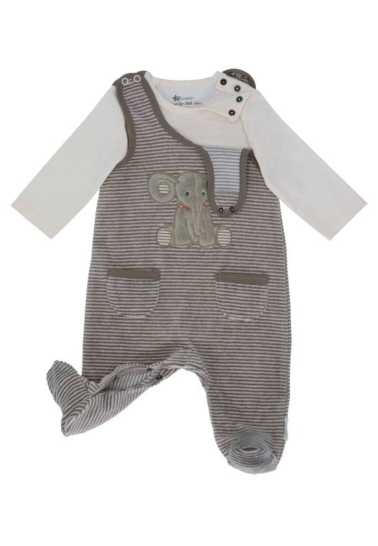 Sterntaler Baby Strampler aus Nicki, Motiv Elefant Eddy, Grau Heißer Verkauf