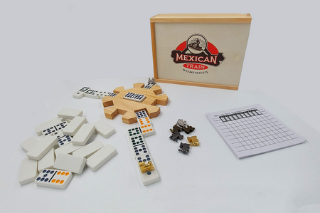 spieleoffensive Mexican Train in Holzbox Speichern exportieren