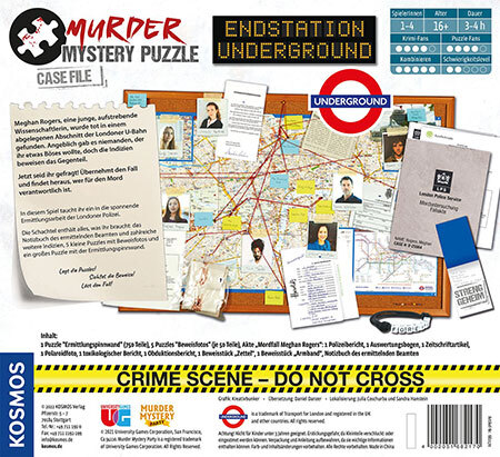 spieleoffensive Murder Mystery Case Files - Endstation Underground Online Shopping