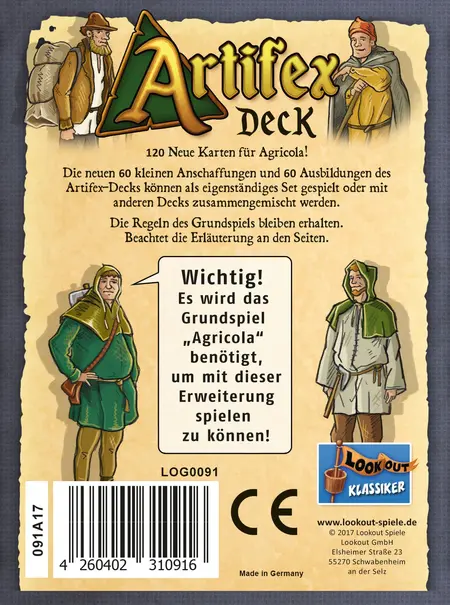 spieleoffensive Agricola - Artifex-Deck Erweiterung Neueste Mode