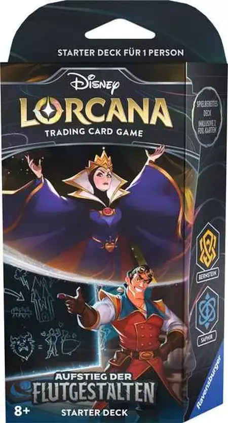 spieleoffensive Disney Lorcana: Set 2 - Aufstieg der Flutgestalten: Starter Deck Bernstein und Saphir Super Rabatt