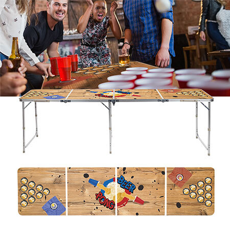 spieleoffensive Höhenverstellbarer Bier-Pong Tisch (exklusives Design) Hotsell