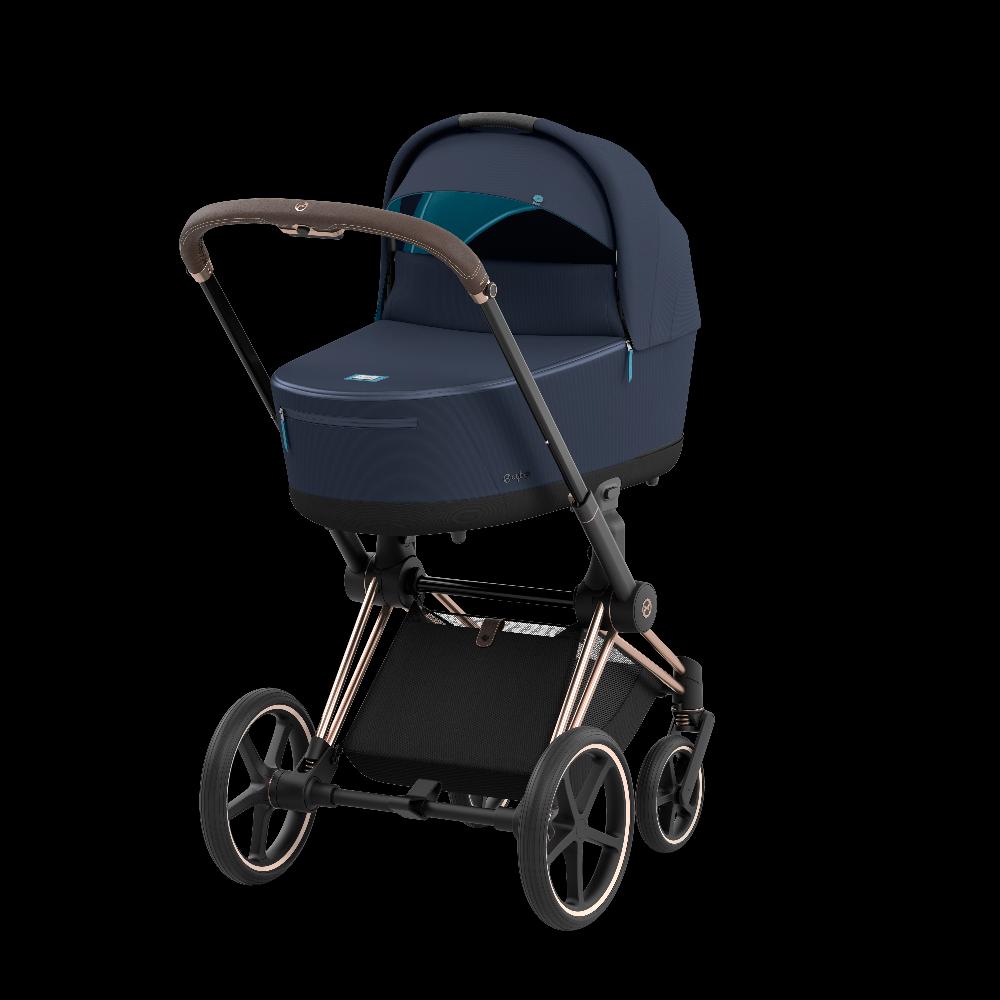 babymarkt Kombikinderwagen Priam Rosegold Dark Navy Conscious Collection Nur noch ein Tag übrig