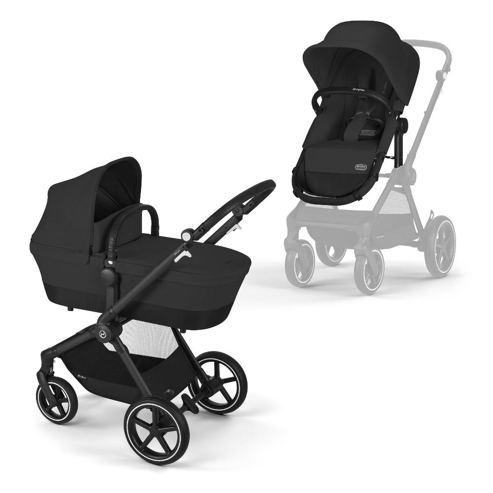 babymarkt 3 in 1 Reisesystem Kombikinderwagen Eos Lux inklusive Babyschale Aton B2 Black Moon Black Riesige Rabatte