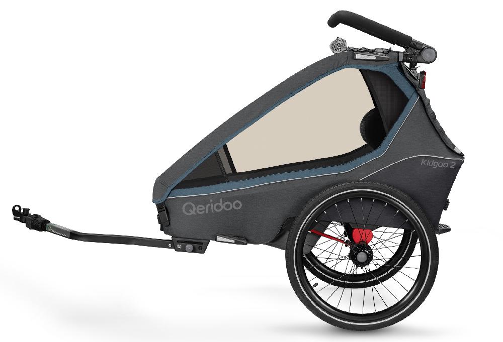 babymarkt Kinderfahrradanhänger Kidgoo2 Navy Blue Kollektion 2023 inklusive Hängematte Plus Limited Edition Theraline zollfrei