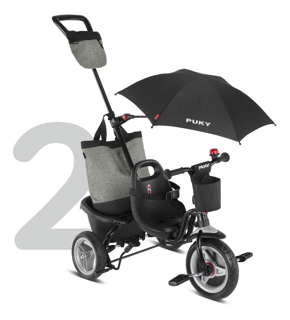babymarkt 4 in 1 Dreirad Ceety Comfort schwarz 2442 Flash Sale
