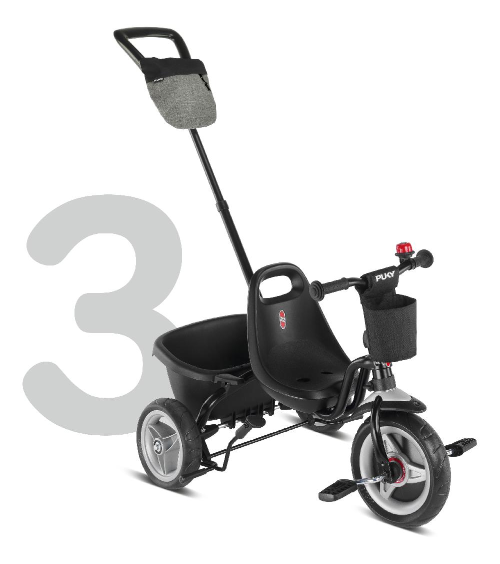 babymarkt 4 in 1 Dreirad Ceety Comfort schwarz 2442 Flash Sale