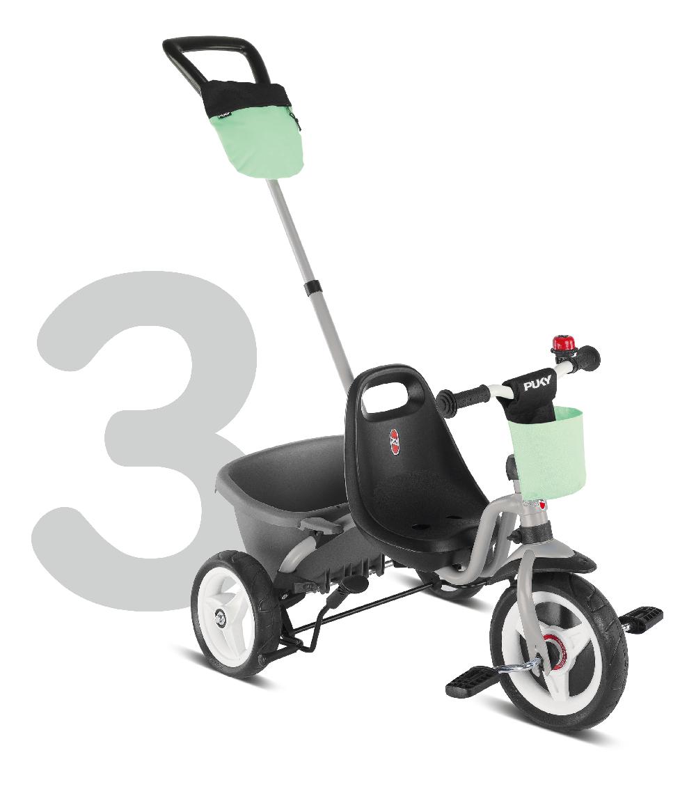 babymarkt 4 in 1 Dreirad Ceety Comfort lichtgrau 2440 Preisnachlass