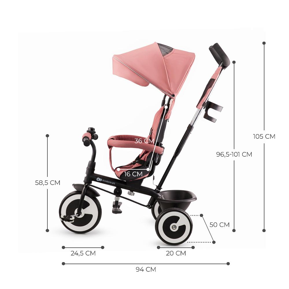 babymarkt Dreirad Aston rose pink Kauf eins, bekomm eins gratis