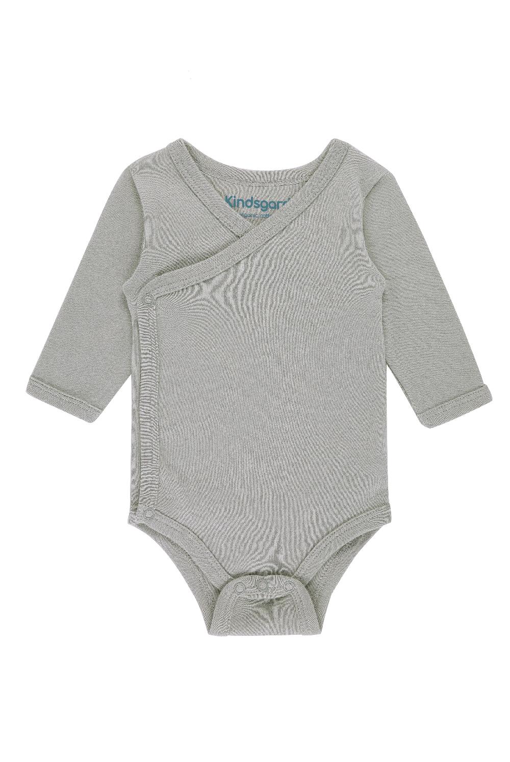 babymarkt Wickelbody trunder 5er-Pack langarm grau Fabrikverkauf