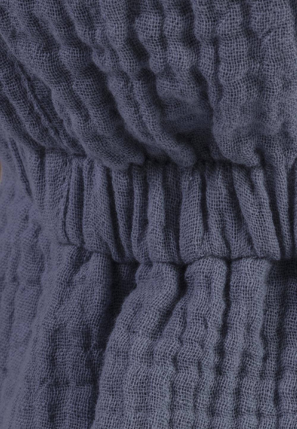 babymarkt Schirmmütze mit Nackenschutz Musselin graublau Online Outlet