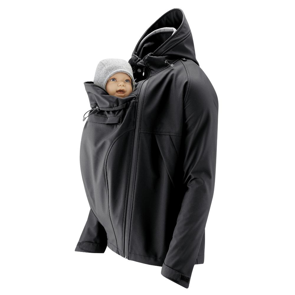 babymarkt Softshell-Tragejacke für Männer Allrounder schwarz Zeitlich begrenztes Angebot