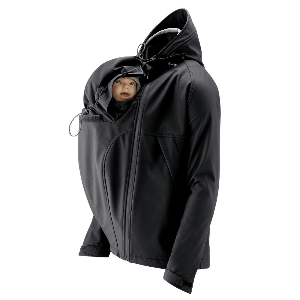 babymarkt Softshell-Tragejacke für Männer Allrounder schwarz Zeitlich begrenztes Angebot
