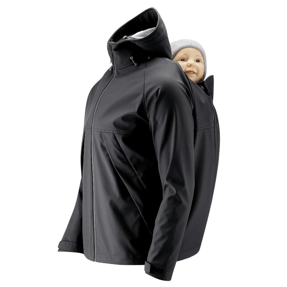 babymarkt Softshell-Tragejacke für Männer Allrounder schwarz Zeitlich begrenztes Angebot