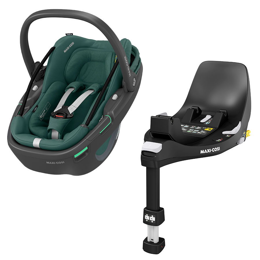 babymarkt Set Babyschale Coral 360 Essential Green plus Basisstation FamilyFix 360 Vierteljährliche Förderung