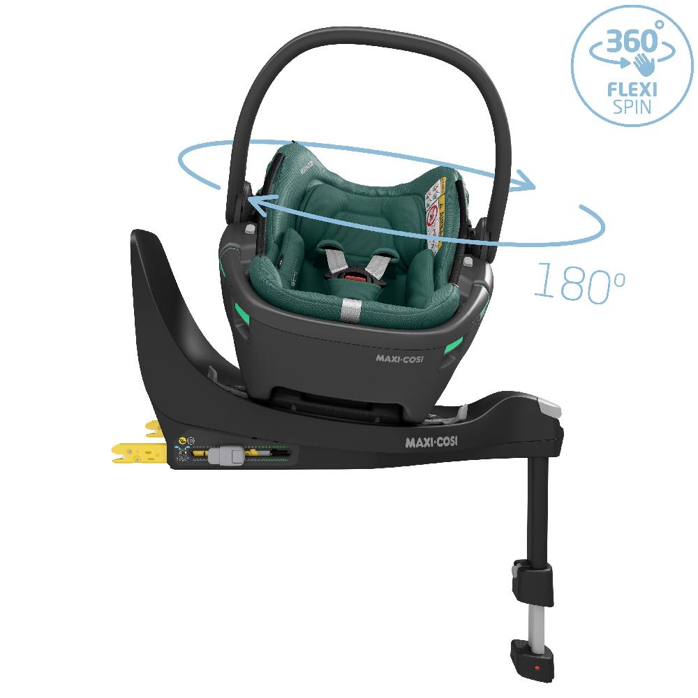 babymarkt Set Babyschale Coral 360 Essential Green plus Basisstation FamilyFix 360 Vierteljährliche Förderung