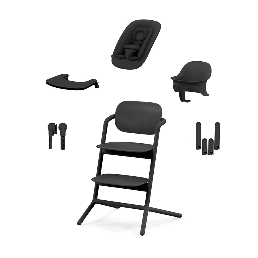 babymarkt Hochstuhl Lemo 4 in 1 Set Stunning Black Fabrik Onlineshop
