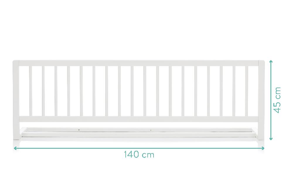 babymarkt Bettgitter Lilly 140 x 45 cm weiß Begrenztes Angebot