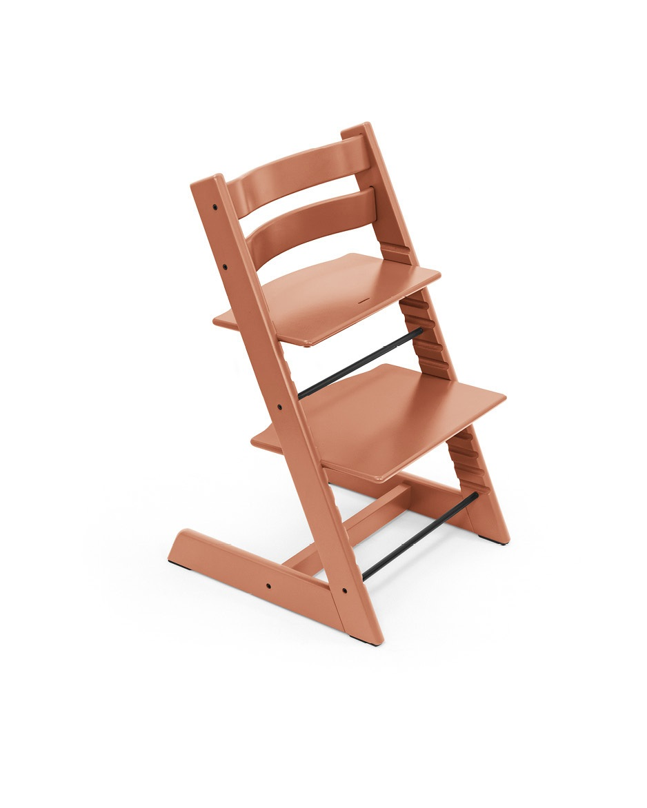 babymarkt Tripp Trapp Hochstuhl Buche Terracotta + gratis Baby Set V2 Terracotta Cyber Monday