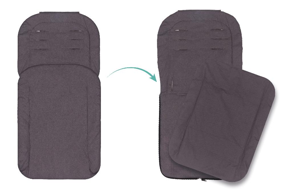 babymarkt Sommerfußsack Eco 83x43 cm grau Sonderangebot der Fabrik