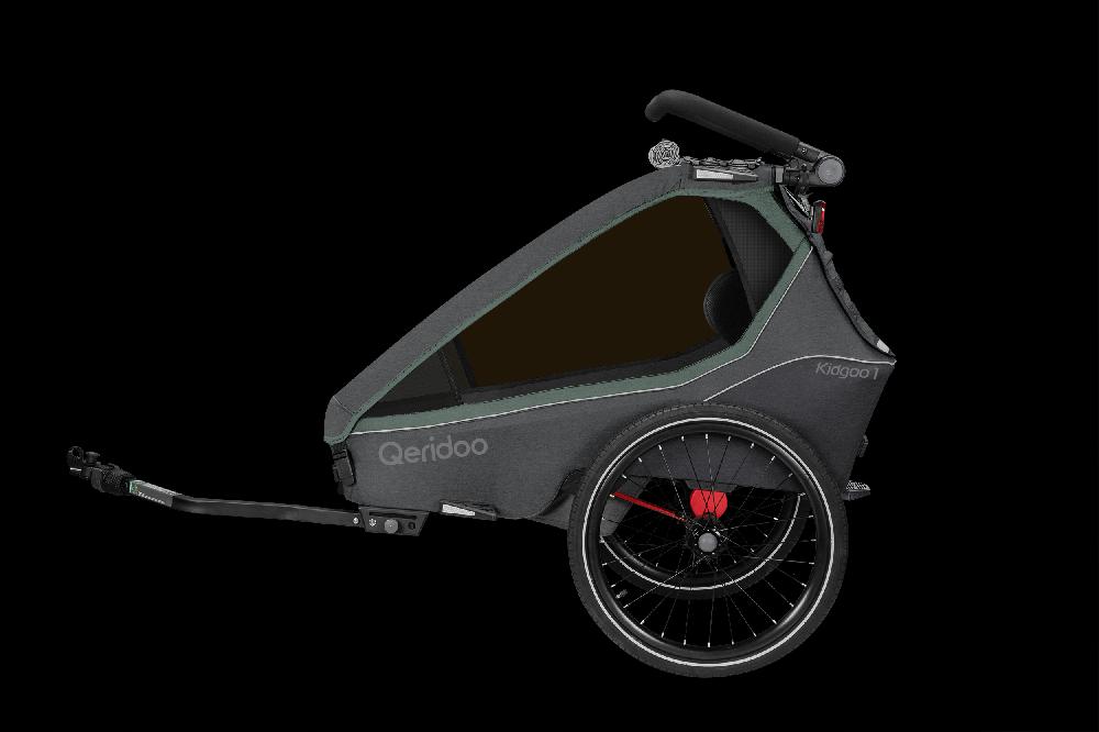babymarkt Kinderfahrradanhänger Kidgoo1 Ivy Green Kollektion 2023 inklusive Hängematte Plus Limited Edition Theraline Clearance-Verkauf