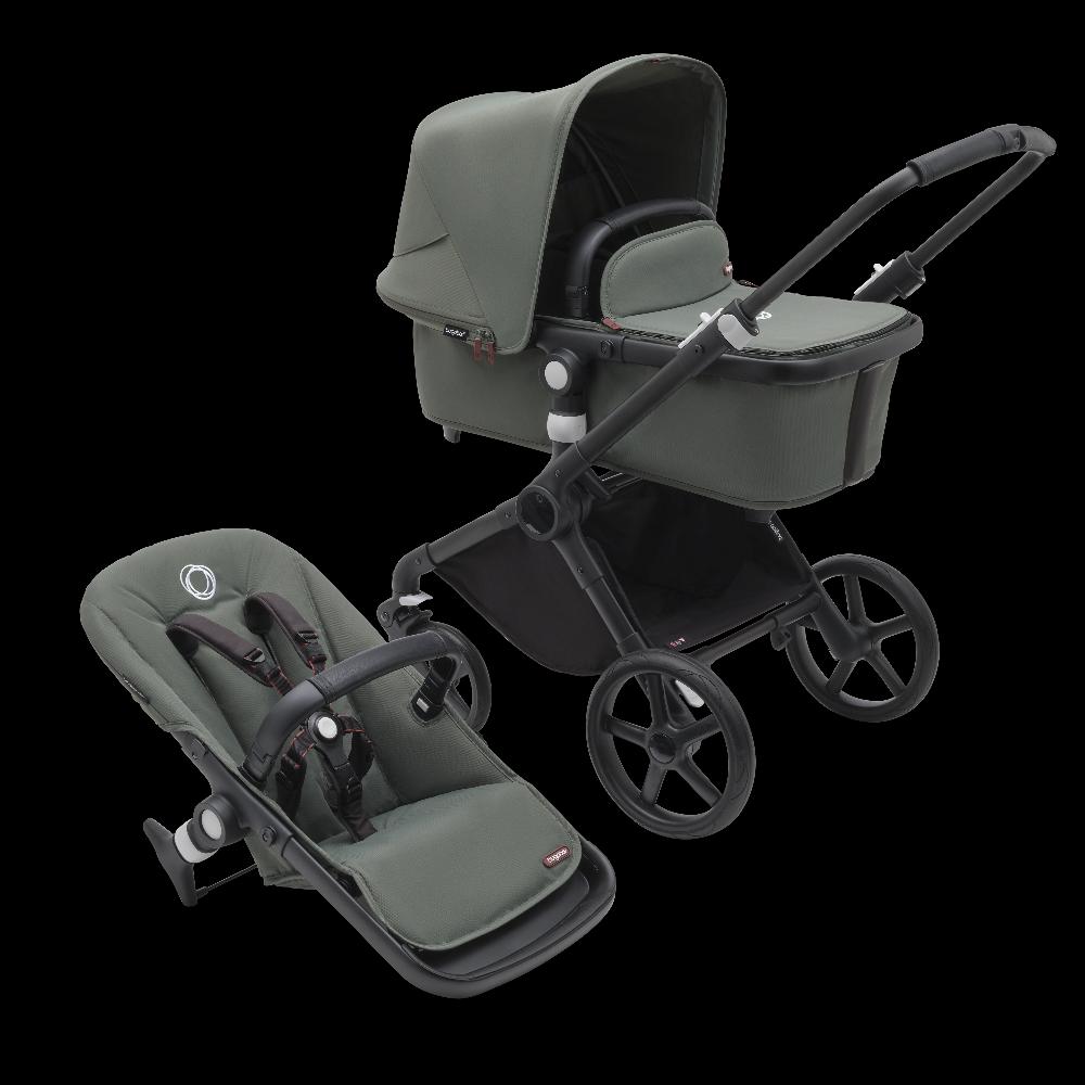 babymarkt 3in1 Kinderwagen Set Fox Cub Forest Green inklusive MAXI COSI Babyschale Pebble 360 Essential Black Kostenloser Versand international