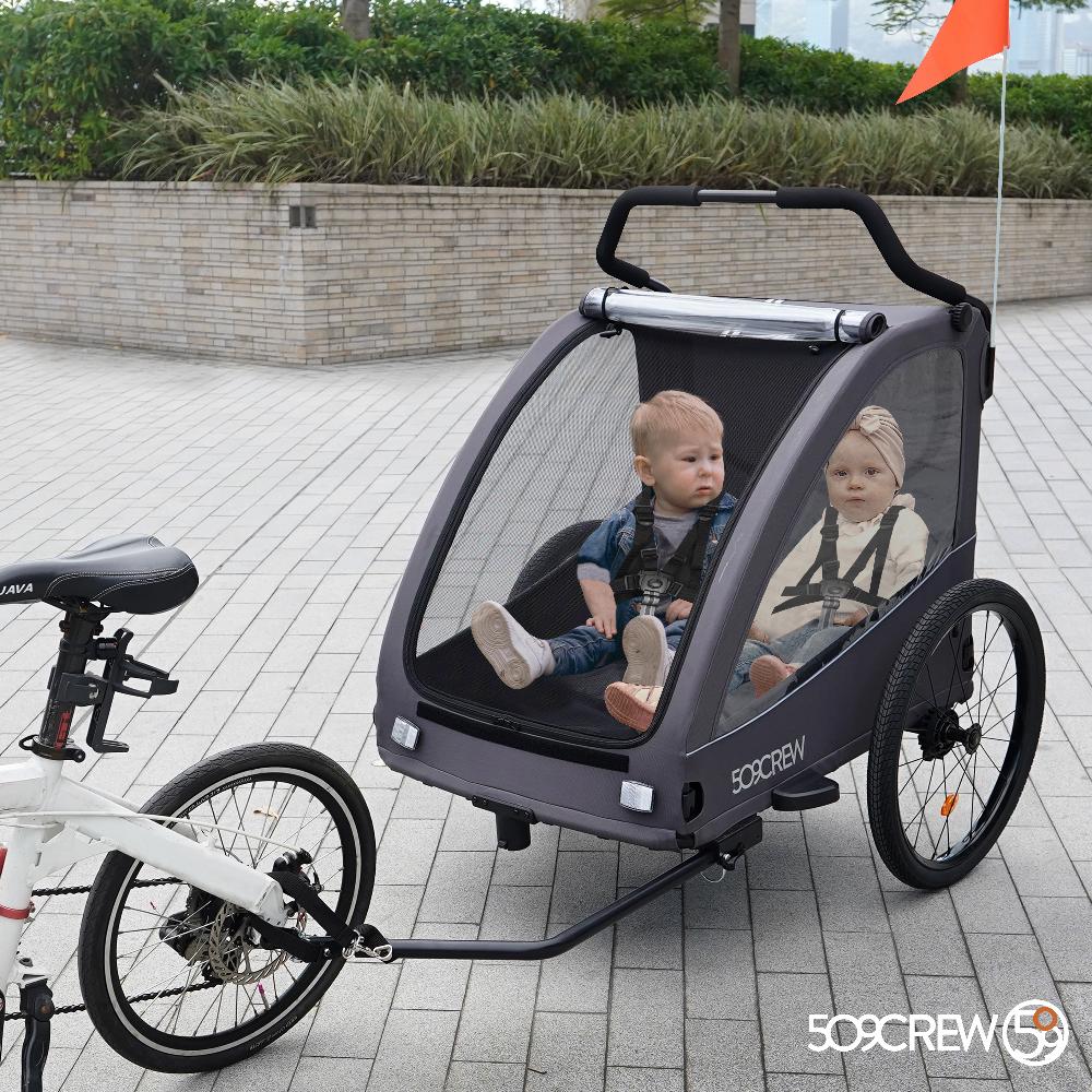 babymarkt Crew Fahrradanhänger Trailer II Dark Grey Begrenztes Angebot
