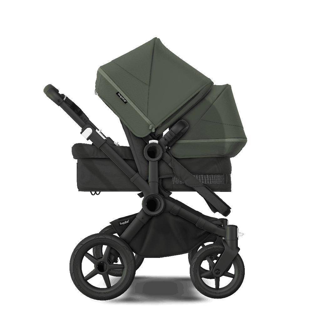 babymarkt Geschwisterwagen Donkey 5 Duo Complete Black/Forest Green Exklusivangebot