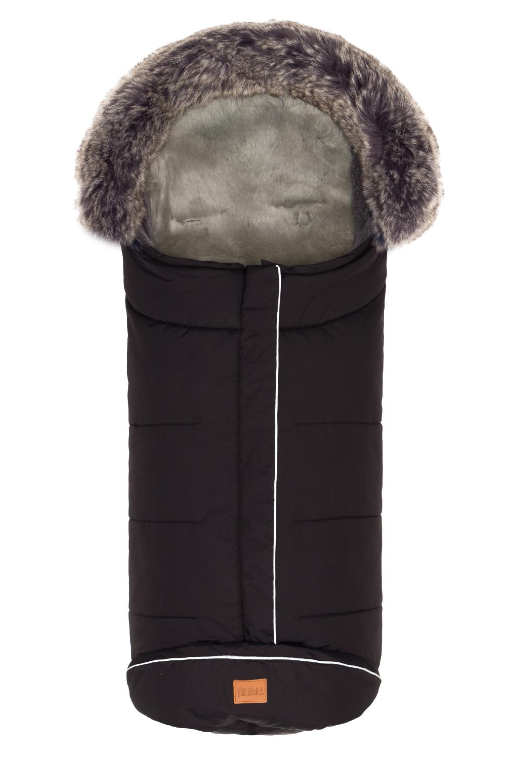 babymarkt Winterfußsack Mavensi mit Lammfelleinlage schwarz Lagerräumung