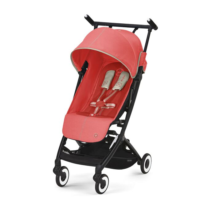babymarkt Buggy Libelle Hibiscus Red inklusive Babyschale Cloud G i-Size Lava Grey und Adapter Bestseller