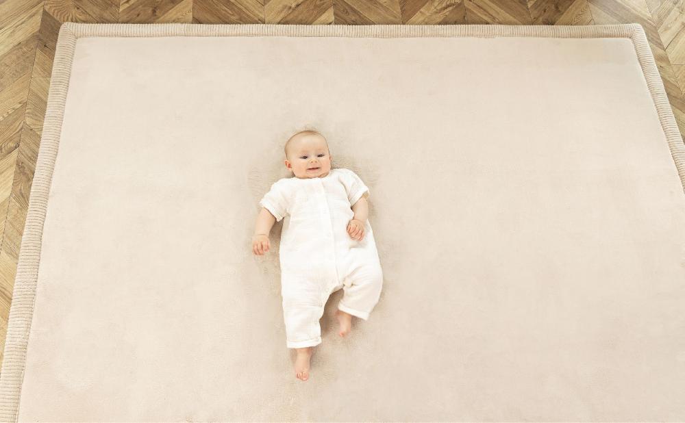 babymarkt Samtmatte-Spielmatte für Baby 200 x 150 cm Beige Neueste Stile