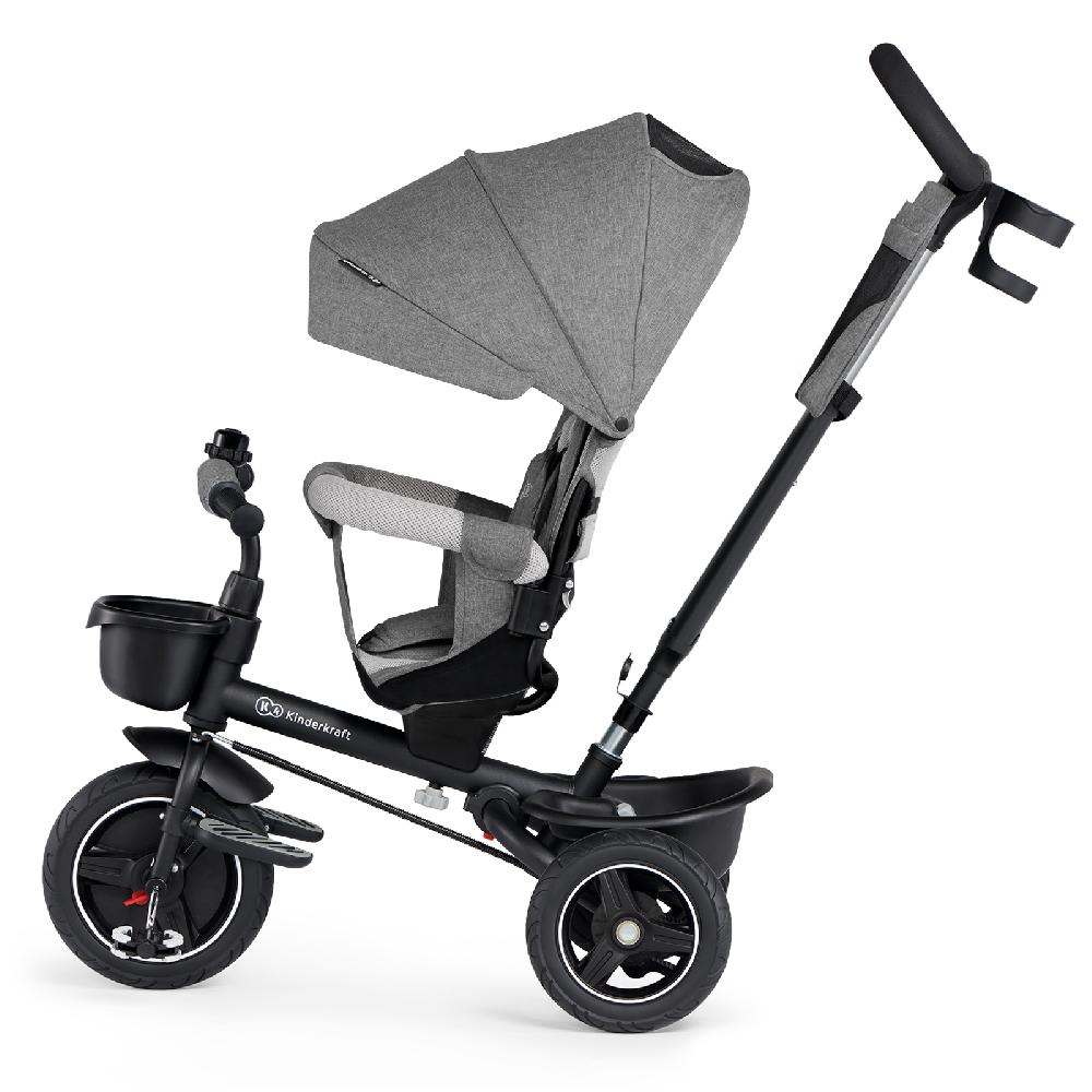 babymarkt 5 in 1 Dreirad SPINSTEP platinum grey Nur für heute