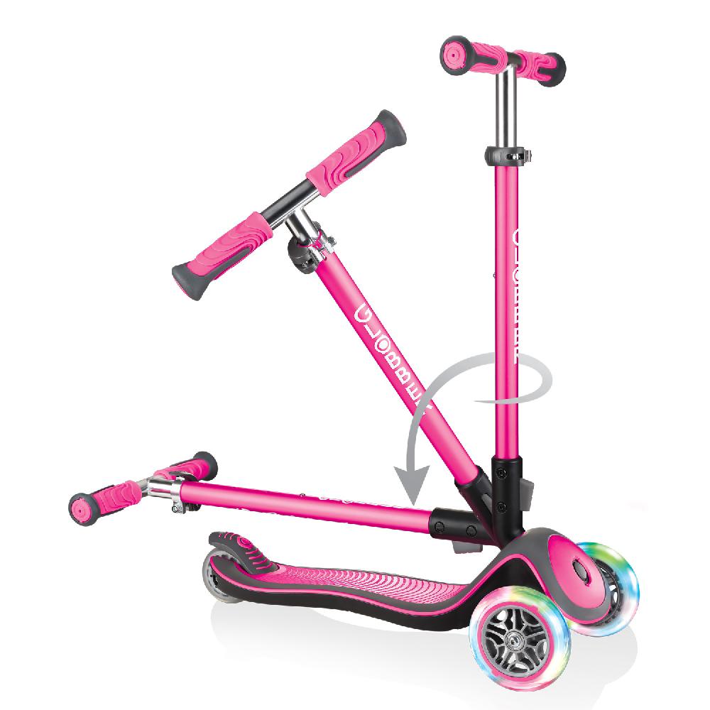 babymarkt Scooter ELITE DELUXE LIGHTS mit Leuchtrollen pink Bis zu 55% Rabatt