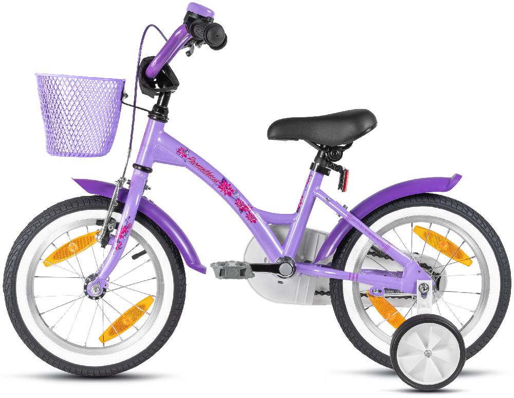 babymarkt Kinderfahrrad 14" mit Stützräder violett-weiß 50% Rabatt für begrenzte Zeit