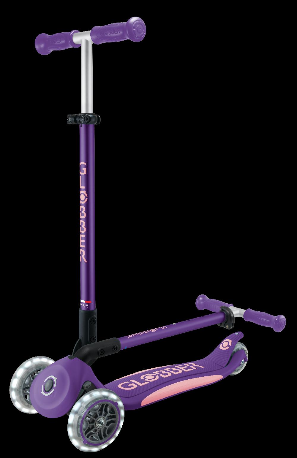 babymarkt PRIMO FOLDABLE PLUS LIGHTS lila-pastellrosa mit Leuchtrollen Verkauf