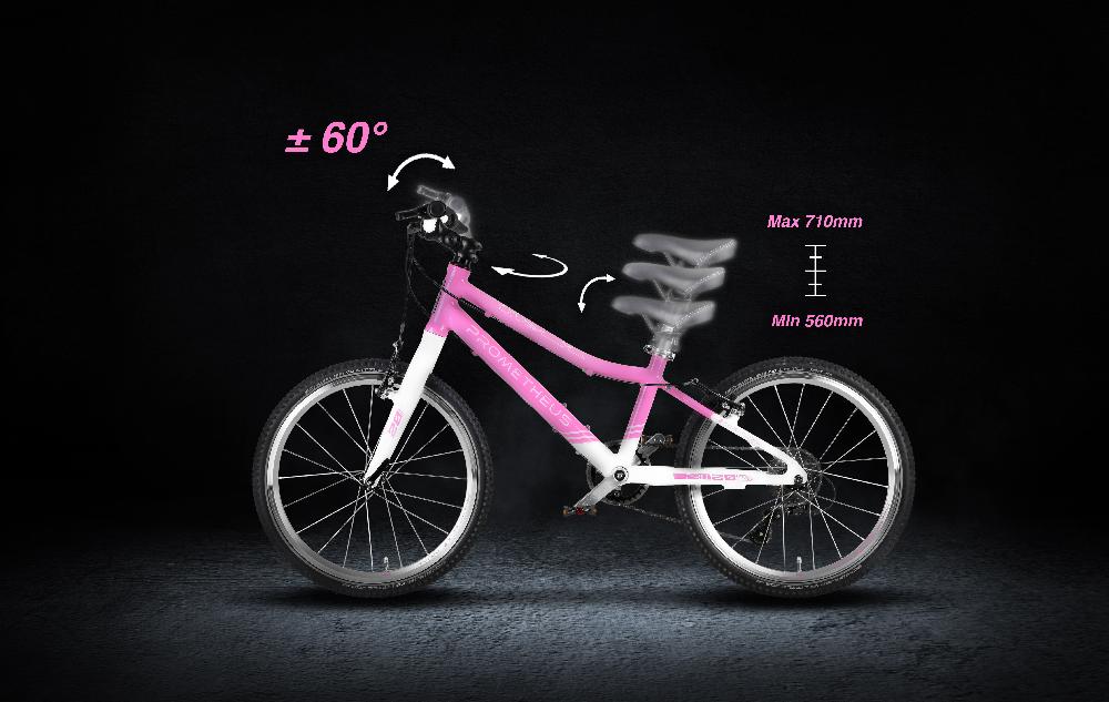 babymarkt PRO Kinderfahrrad 20" SHOCKING PINK rosa-weiss Angebote