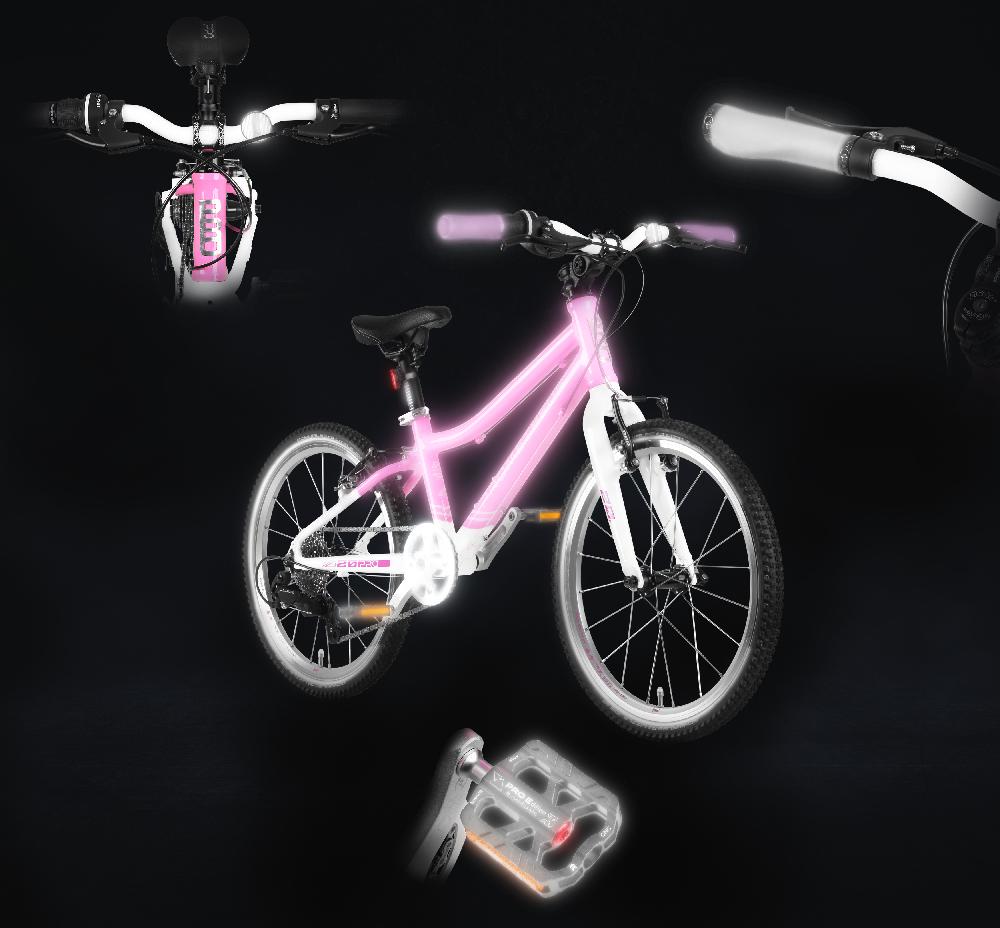 babymarkt PRO Kinderfahrrad 20" SHOCKING PINK rosa-weiss Angebote