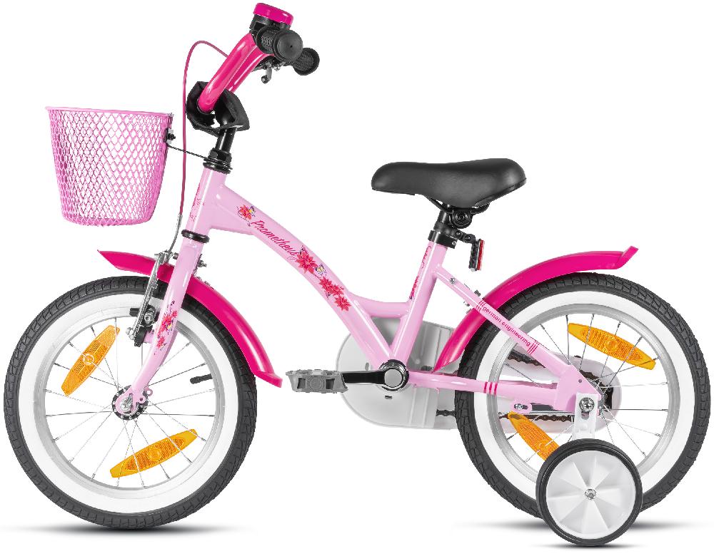 babymarkt Kinderfahrrad 14" mit Stützräder rosa-weiß Begrenztes Angebot
