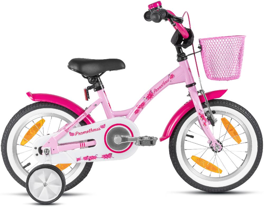 babymarkt Kinderfahrrad 14" mit Stützräder rosa-weiß Begrenztes Angebot