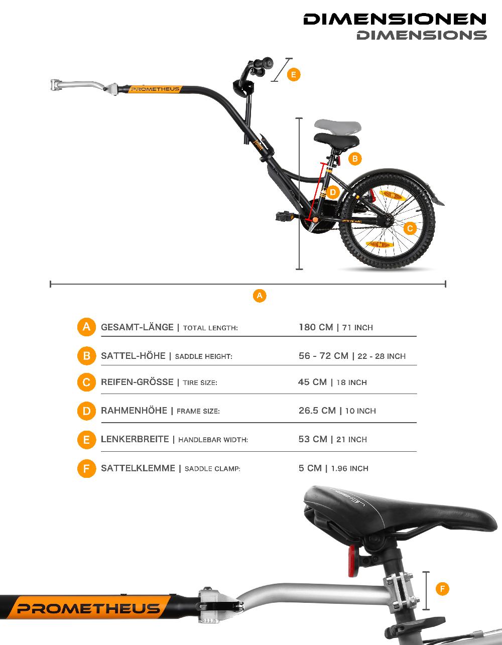 babymarkt Tandem Fahrradanhänger 18" Weihnachtsangebot