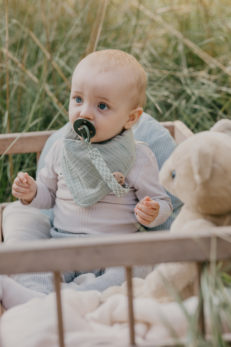 babymarkt Schnullerkette Sage/Ivory Exklusive Angebote