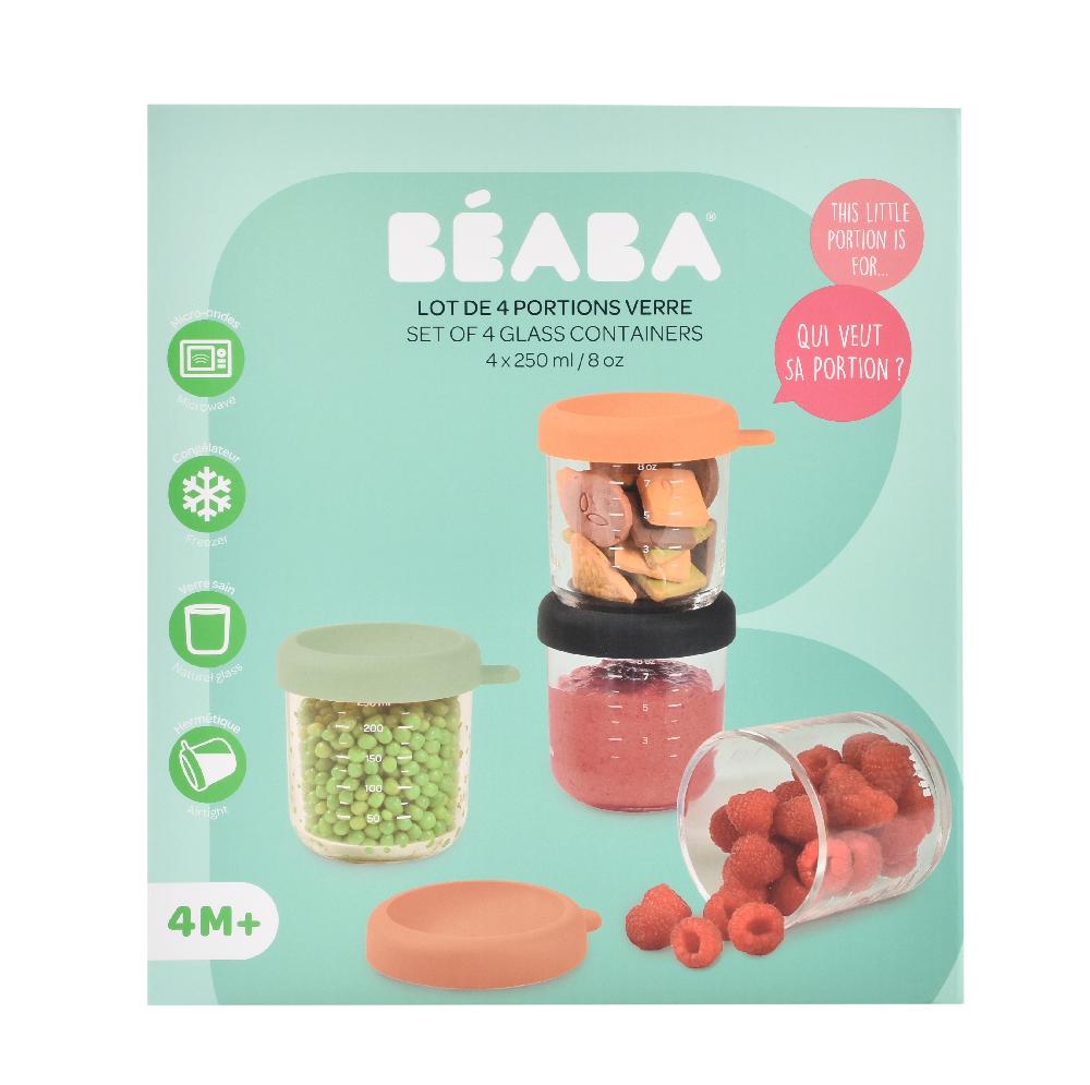 babymarkt Portionsbehälter 4er Set aus Glas sunrise Bestseller