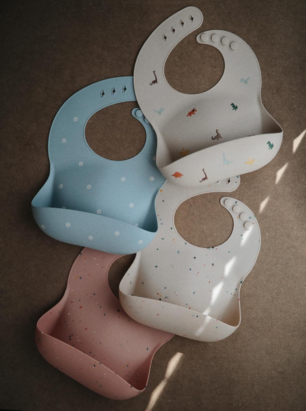 babymarkt Silikonlätzchen White Daisy VIP-Rabatte