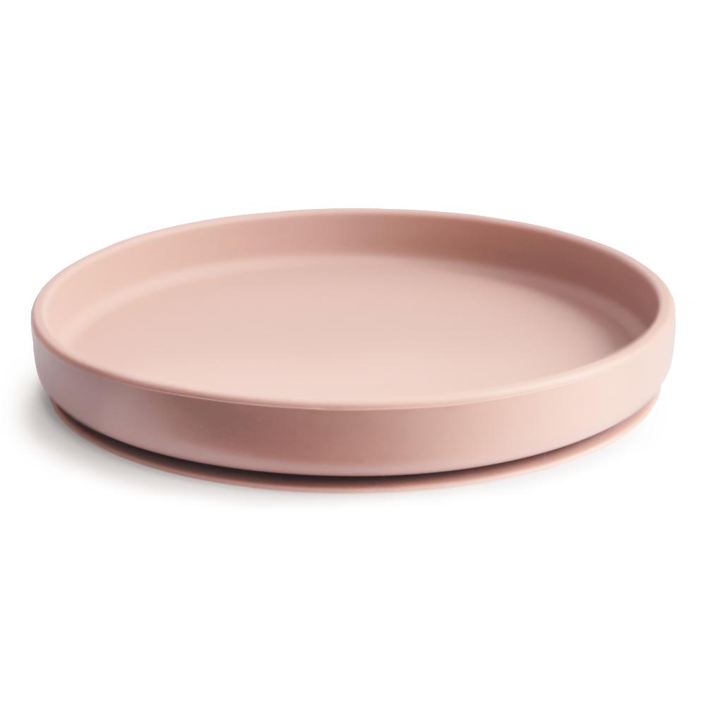 babymarkt Silikonteller Classic mit Saugfuß Blush 50% Rabatt mit kostenlosem Versand