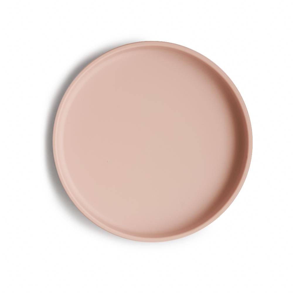 babymarkt Silikonteller Classic mit Saugfuß Blush 50% Rabatt mit kostenlosem Versand