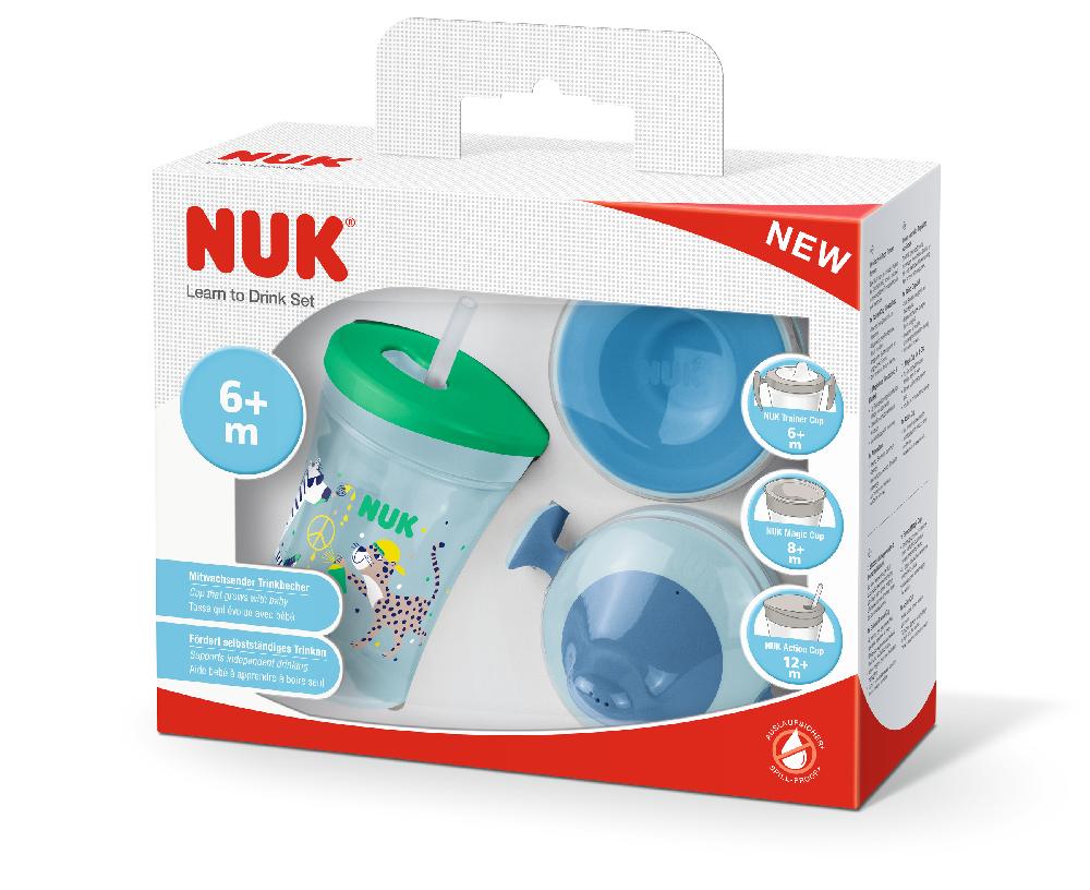 babymarkt Trinklernset All-in-1 blau/grün 50% Rabatt für begrenzte Zeit